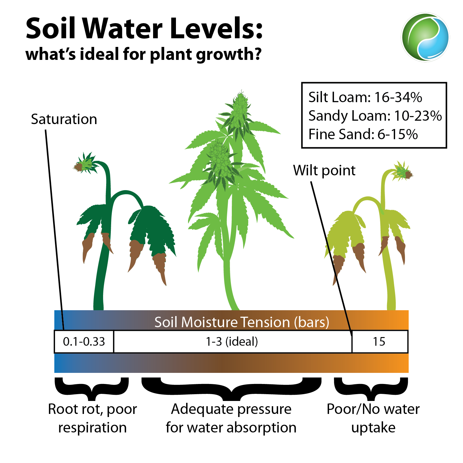soil water levels